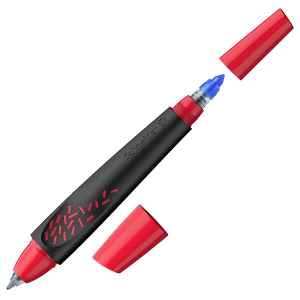 Schneider Breeze Tintenroller schwarz-rot 0,6 mm, Schreibfarbe: blau, 1 St.