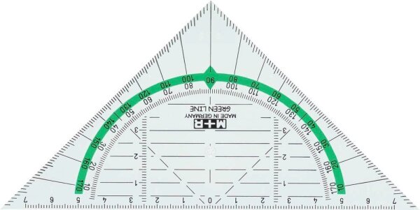 M + R Geometrie-Dreieck GreenLine 16,0 cm