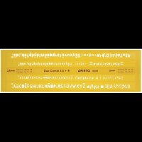 ARISTO Schriftschablone gelb