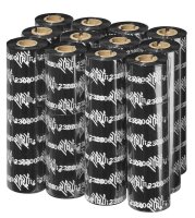 ZEBRA 3200 schwarz Thermo-Druckfolien, 12 Rollen