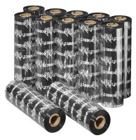 ZEBRA 3200 schwarz Thermo-Druckfolien, 12 Rollen
