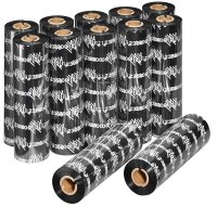 ZEBRA 5095 schwarz Thermo-Druckfolien, 12 Rollen