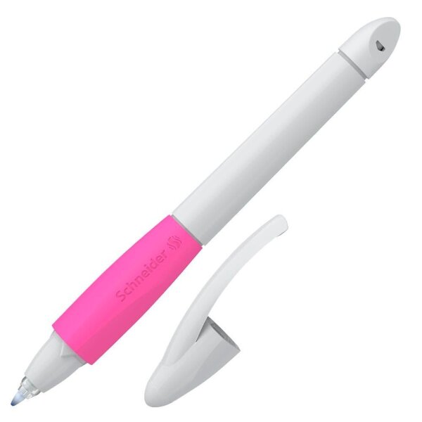 Schneider Base Ball Tintenroller hellgrau-pink 0,6 mm, Schreibfarbe: blau, 1 St.