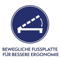 meychair Fußstütze EFS 90 schwarz Stahl