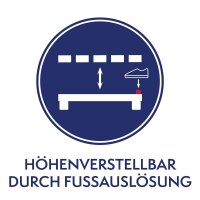 meychair Fußstütze EFS 90 schwarz Stahl
