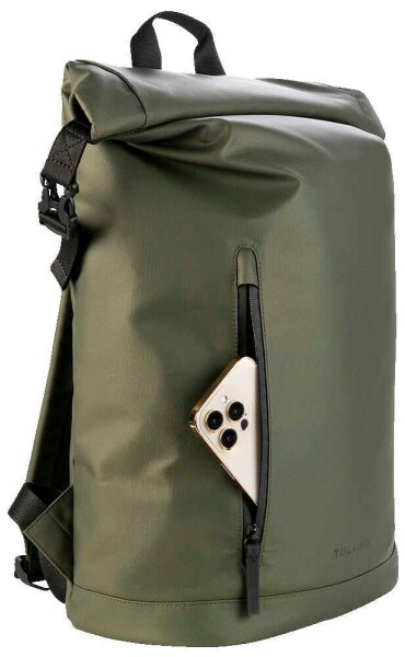 TUCANO Laptoptasche BKROL15-B Stoff grün BKROL15-VM bis 40,6 cm (16 Zoll)