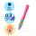 Pelikan griffix Tintenroller Lovely Pink 0,4 mm, Schreibfarbe: blau, 1 St.
