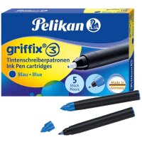 Pelikan griffix Tintenroller Neon Black 0,4 mm, Schreibfarbe: blau, 1 St.