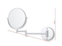tesa Kosmetikspiegel VISIOON silber