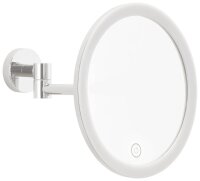 tesa Kosmetikspiegel beleuchtet VISIOON LED silber