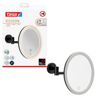 tesa Kosmetikspiegel beleuchtet VISIOON LED schwarz
