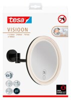 tesa Kosmetikspiegel beleuchtet VISIOON LED schwarz