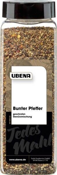UBENA  Bunter Pfeffer geschroten Gewürz, 500,0 g
