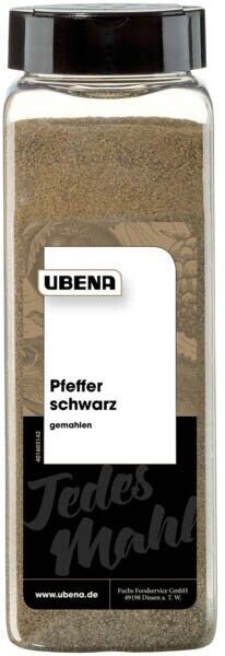 UBENA  Pfeffer schwarz gemahlen Gewürz, 600,0 g