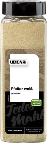 UBENA  Pfeffer weiß gemahlen Gewürz, 600,0 g