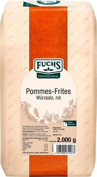 Fuchs Pommes-Frites-Salz Gewürzmischung, 2,0 kg  ( 380797000 )