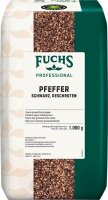 Fuchs  Pfeffer schwarz geschrotet Gewürz, 1,0 kg