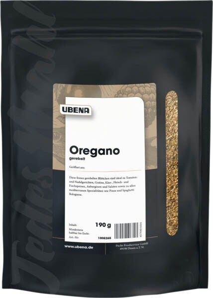 UBENA  Oregano gerebelt Gewürz, 190,0 g
