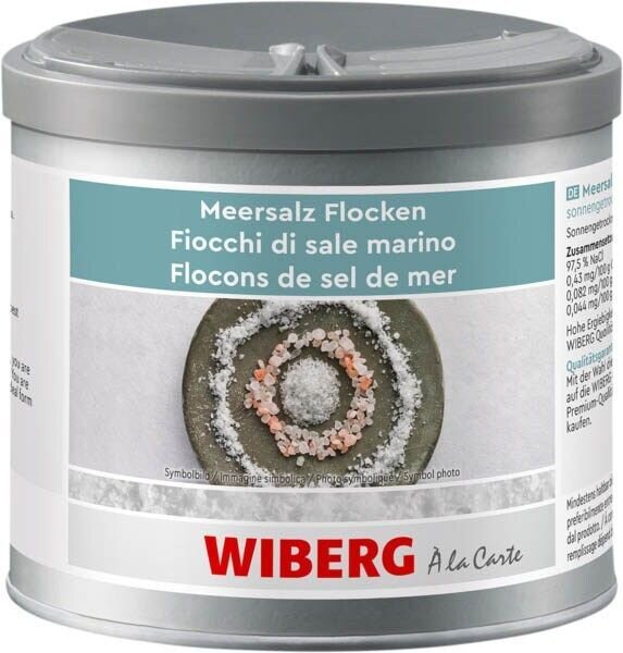WIBERG  Meersalz Flocken sonnengetrocknet Salz, 350,0 g