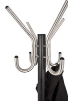 HAKU Möbel Kleiderständer 88599 schwarz Metall 4 Haken 36,0 x 182,0 cm, 1 St.