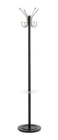 HAKU Möbel Kleiderständer 88599 schwarz Metall 4 Haken 36,0 x 182,0 cm, 1 St.