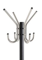 HAKU Möbel Kleiderständer 88599 schwarz Metall 4 Haken 36,0 x 182,0 cm, 1 St.