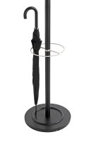 HAKU Möbel Kleiderständer 88599 schwarz Metall 4 Haken 36,0 x 182,0 cm, 1 St.