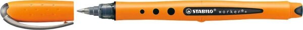 STABILO worker®+ Tintenroller orange 0,5 mm, Schreibfarbe: schwarz, 1 St.