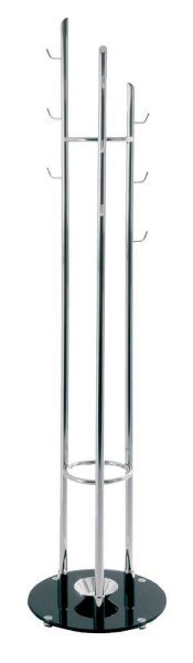 HAKU Möbel Kleiderständer 89255 silber Metall 9 Haken 40,0 x 183,0 cm, 1 St.
