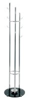 HAKU Möbel Kleiderständer 89255 silber Metall 9 Haken 40,0 x 183,0 cm, 1 St.