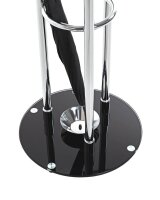 HAKU Möbel Kleiderständer 89255 silber Metall 9 Haken 40,0 x 183,0 cm, 1 St.