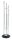 HAKU Möbel Kleiderständer 89255 silber Metall 9 Haken 40,0 x 183,0 cm, 1 St.