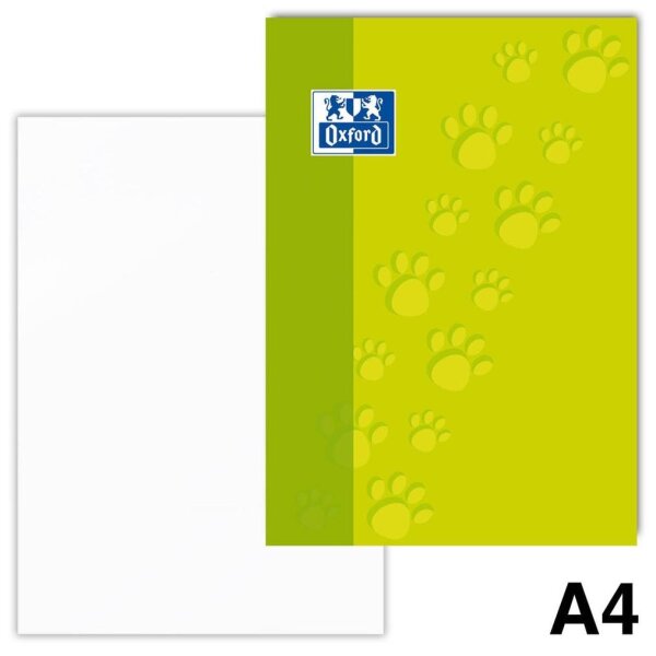 OXFORD Malblöcke DIN A4 90 g/qm, 100 Blatt, 5 Blöcke