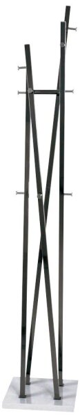 HAKU Möbel Kleiderständer 89887 schwarz Metall 9 Haken 35,0 x 193,0 cm, 1 St.