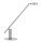 LUCTRA® by DURABLE TABLE LITE LED LED-Schreibtischlampe silber 12 W