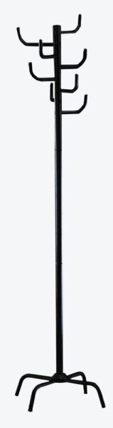 HAKU Möbel Kleiderständer 43100 schwarz Metall 8 Haken 37,0 x 180,0 cm, 1 St.