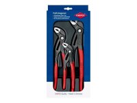 KNIPEX Zangen-Set Cobra 00 20 09 V02, Länge: 17,5 + 24,0 + 30,0 cm, 3-tlg., 1 Set