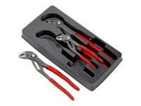 KNIPEX Zangen-Set Cobra 00 20 09 V02, Länge: 17,5 + 24,0 + 30,0 cm, 3-tlg., 1 Set