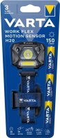 VARTA Work-Flex-Motion-Sensor H20 LED Stirnlampe schwarz 6,0 cm, 150 Lumen, 3,0 W, 1 St.