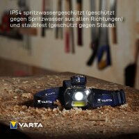 VARTA Work-Flex-Motion-Sensor H20 LED Stirnlampe schwarz 6,0 cm, 150 Lumen, 3,0 W, 1 St.