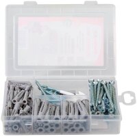 fischer Meister-Box - UX + S + H 513894 Dübel- und Schrauben-Sortiment, 118-teilig