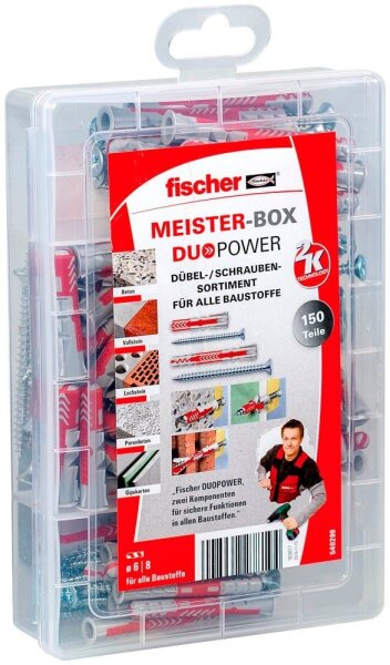 fischer Meister-Box Altbau 540299 Dübel- und Schrauben-Sortiment, 150-teilig