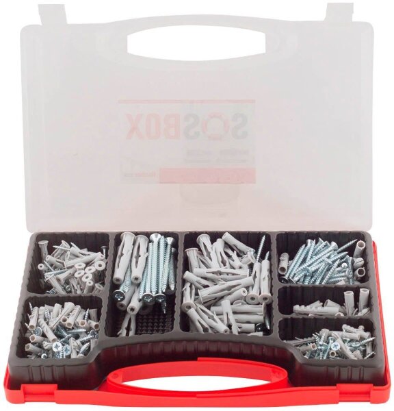 fischer SOS-Box S / FU + S 533629 Universaldübel-Sortiment, 210 St.