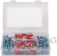 fischer Meister-Box Wohnraum 535972 Dübel- und Schrauben-Sortiment, 160-teilig