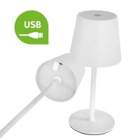 Idena 50124 Touch LED Tischlampe weiß