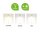 Idena 50124 Touch LED Tischlampe weiß