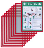FRANKEN Magnetrahmen ECO rot A4, 10 St.