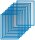 FRANKEN Magnetrahmen ECO blau A4, 10 St.