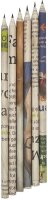 NewPen Bleistift-Set HB Zeitungsoptik, 6 St.