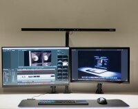 MAUL MAULgate LED LED-Schreibtischlampe schwarz mit Tischklemme